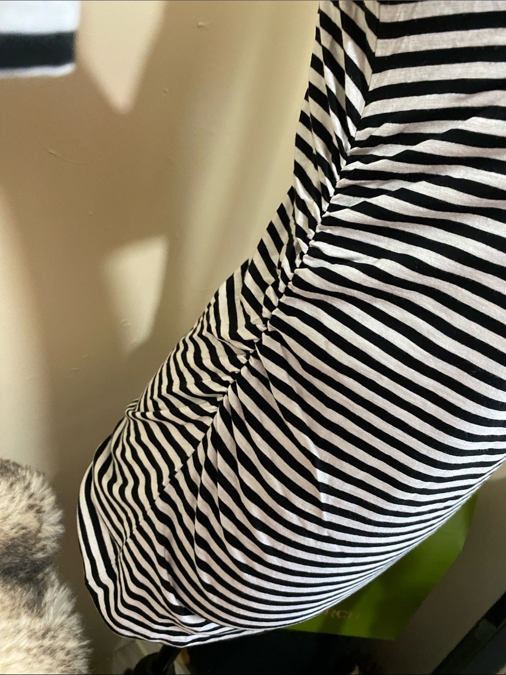 NWT MADEWELL Ruched Crewneck Long Sleeve Tee in Soft Slub size women’s small - Picture 7 of 8